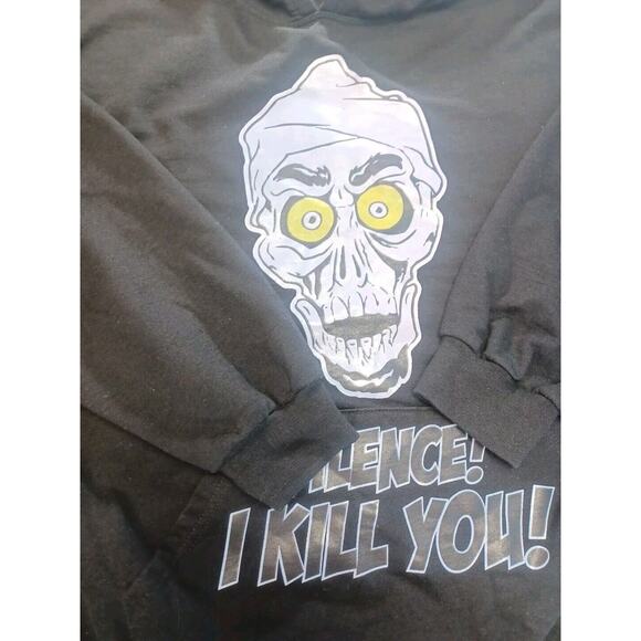 Jeff Dunham Achmed Dead Terrorist Hoodie XL Adult Silence! I Kill You! Cairo - Picture 8 of 8